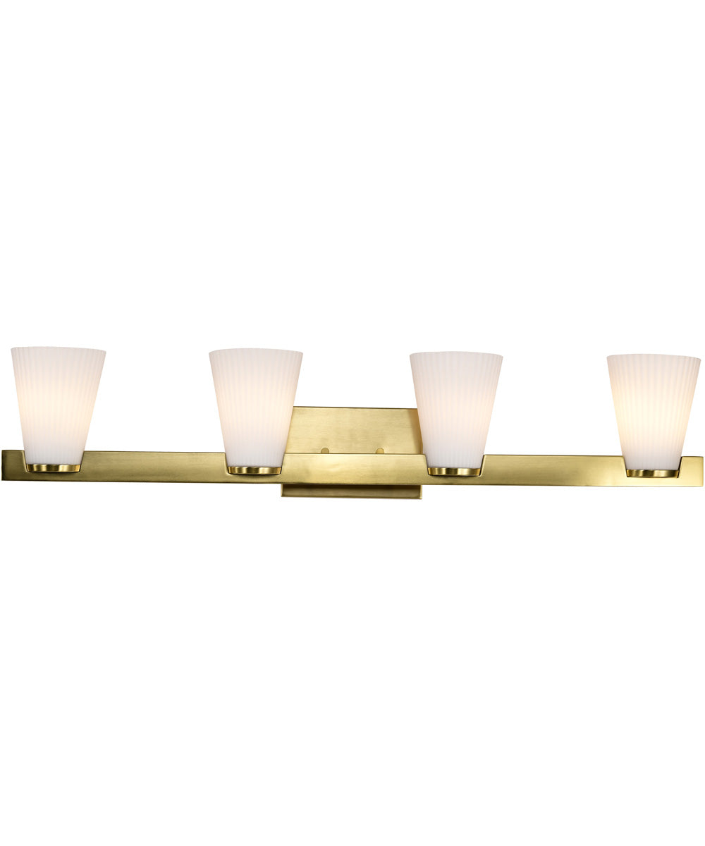 Royale 4-Light Vanity & Wall Burnished Brass