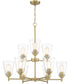 Westin 9 Light Chandelier Brushed Gold