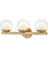Sunni 3-Light Medium Three Light Vanity in Lacquered Brass