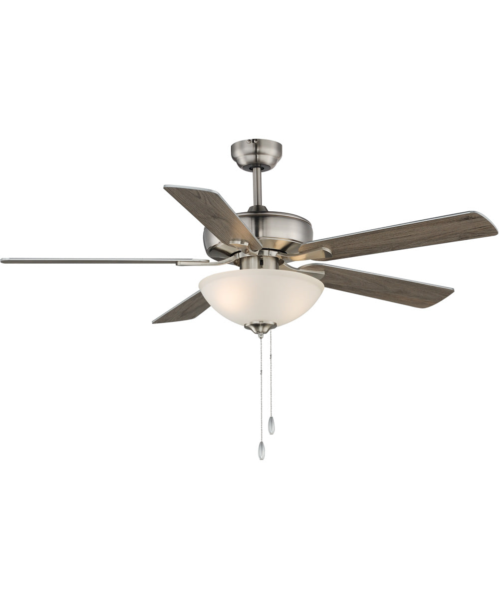 Super-Max 52 inch Ceiling Fan with 2-Light Kit Satin Nickel
