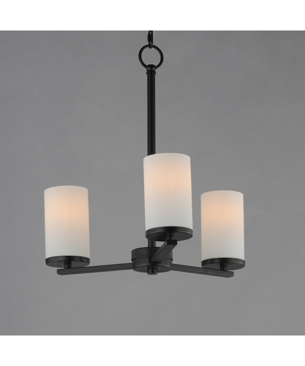 Lateral 3-Light Chandelier Black