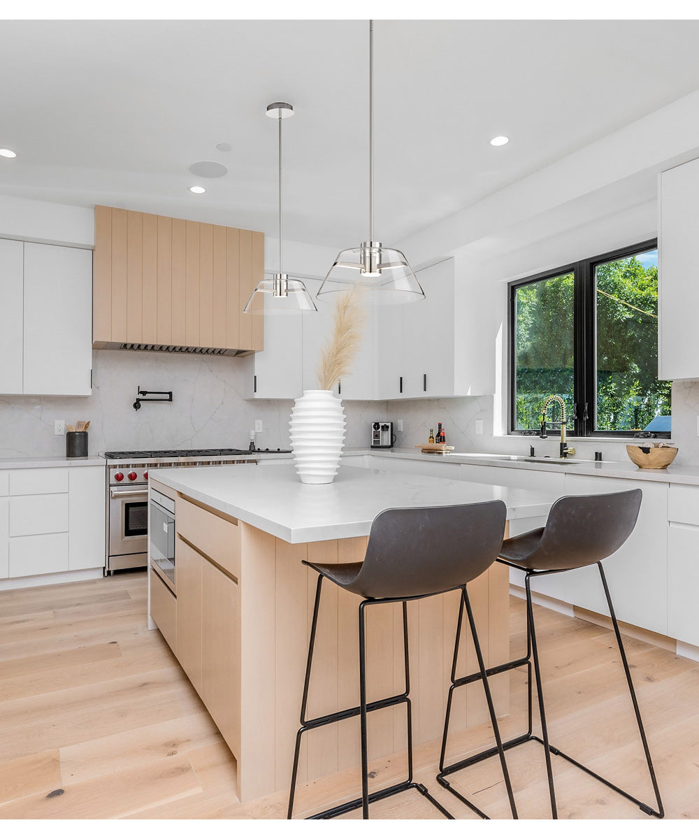 Edmond  Pendant Polished Nickel