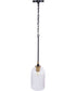 Council 1-Light Lighting Flat Black/Satin Brass