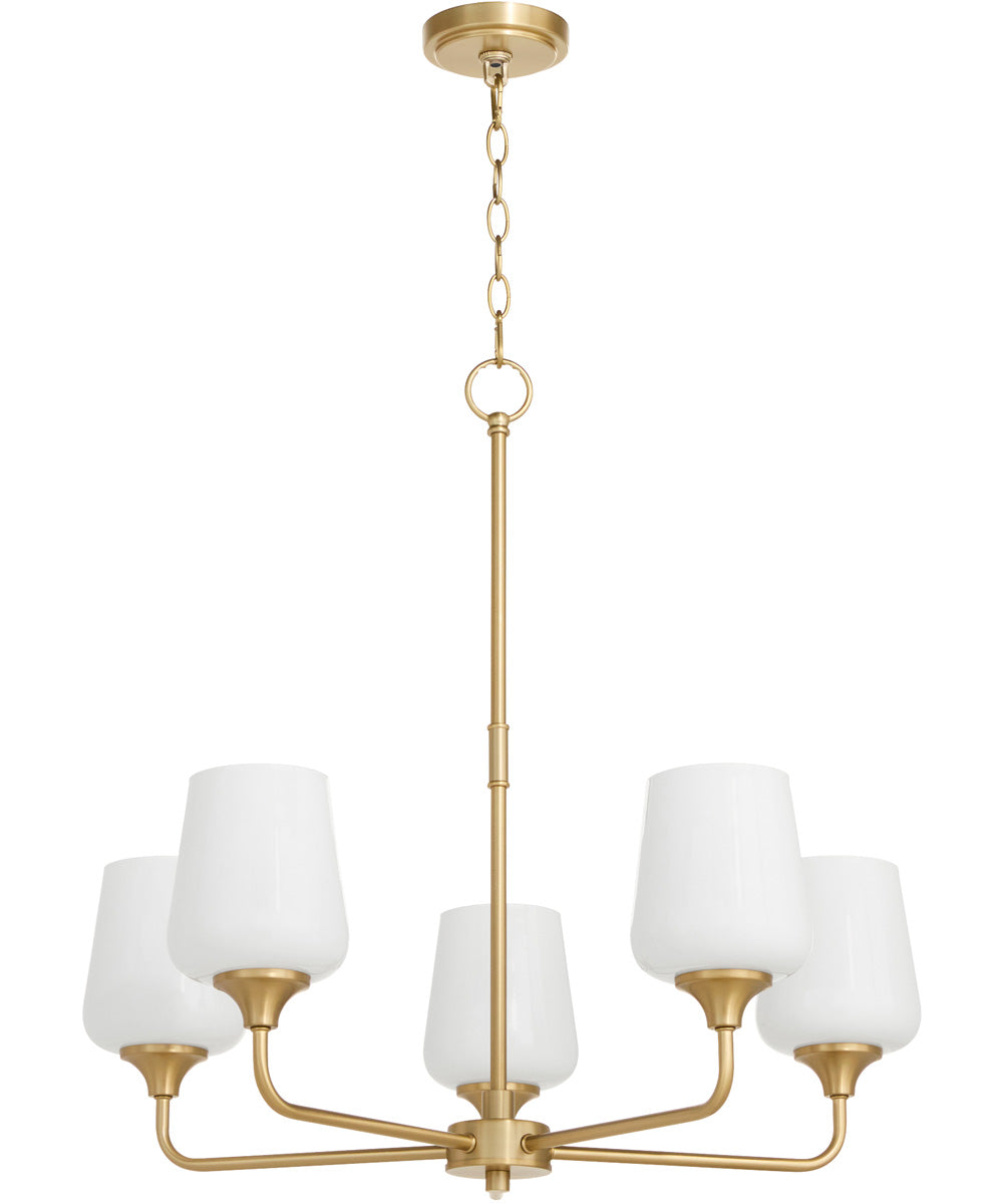 Raymond Chandelier Aged Brass