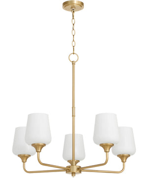 Raymond Chandelier Aged Brass
