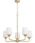 Raymond Chandelier Aged Brass