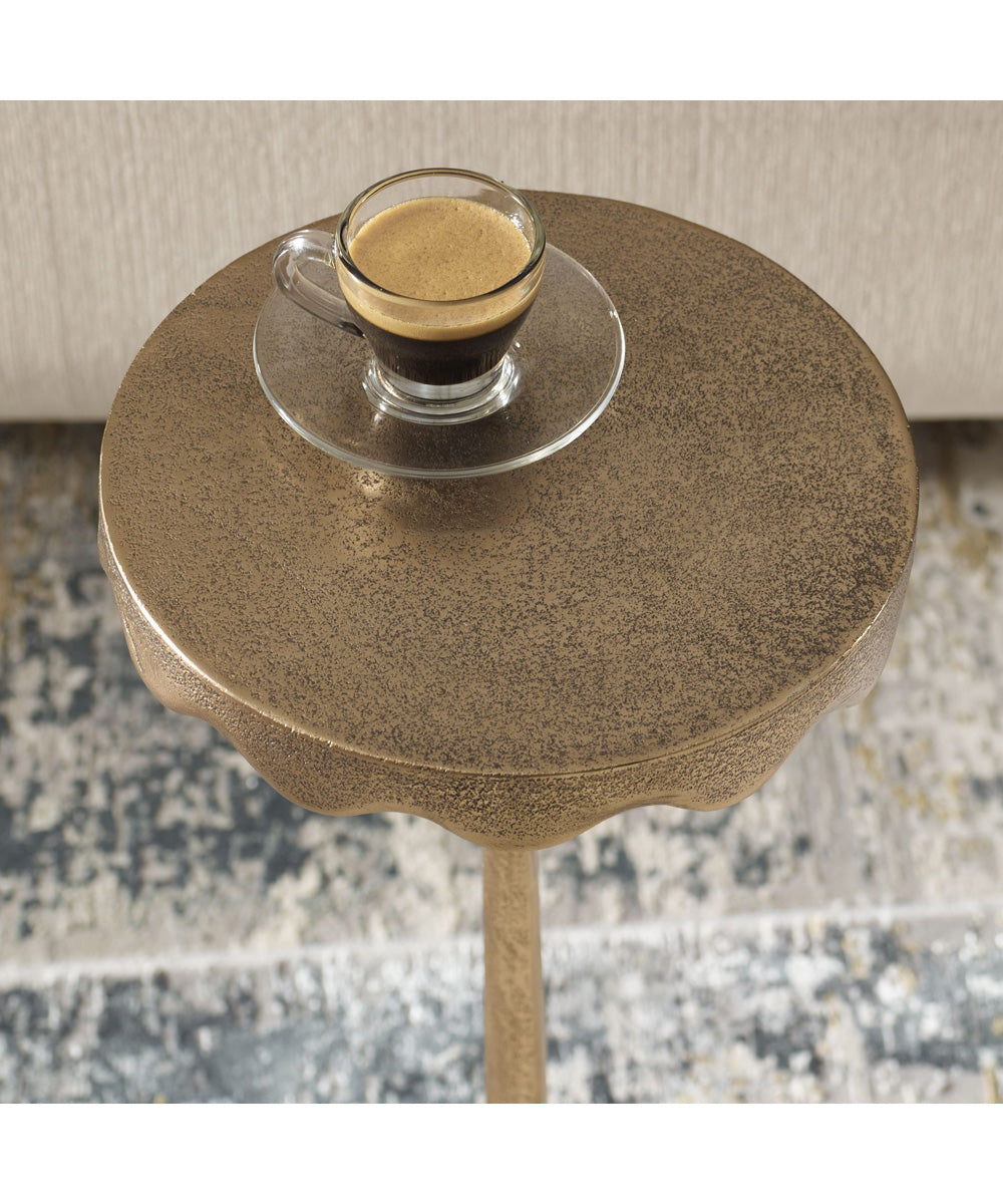 Accent Tavle in Brass Anqitue