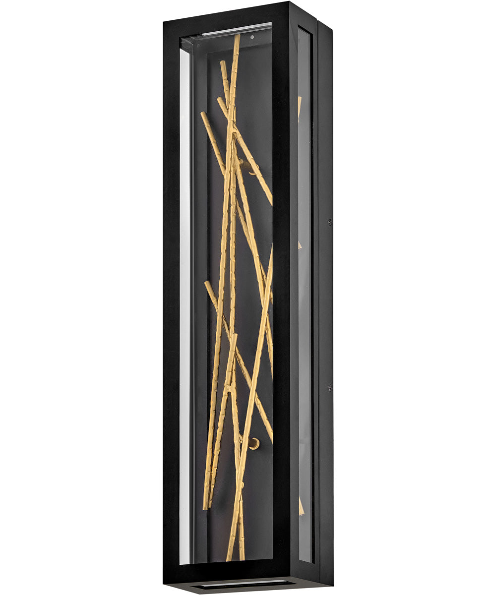 Styx LED-Light Large Wall Mount Lantern in Black