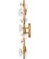 Azalea 3-Light Large Three Light Sconce in Distressed Brass