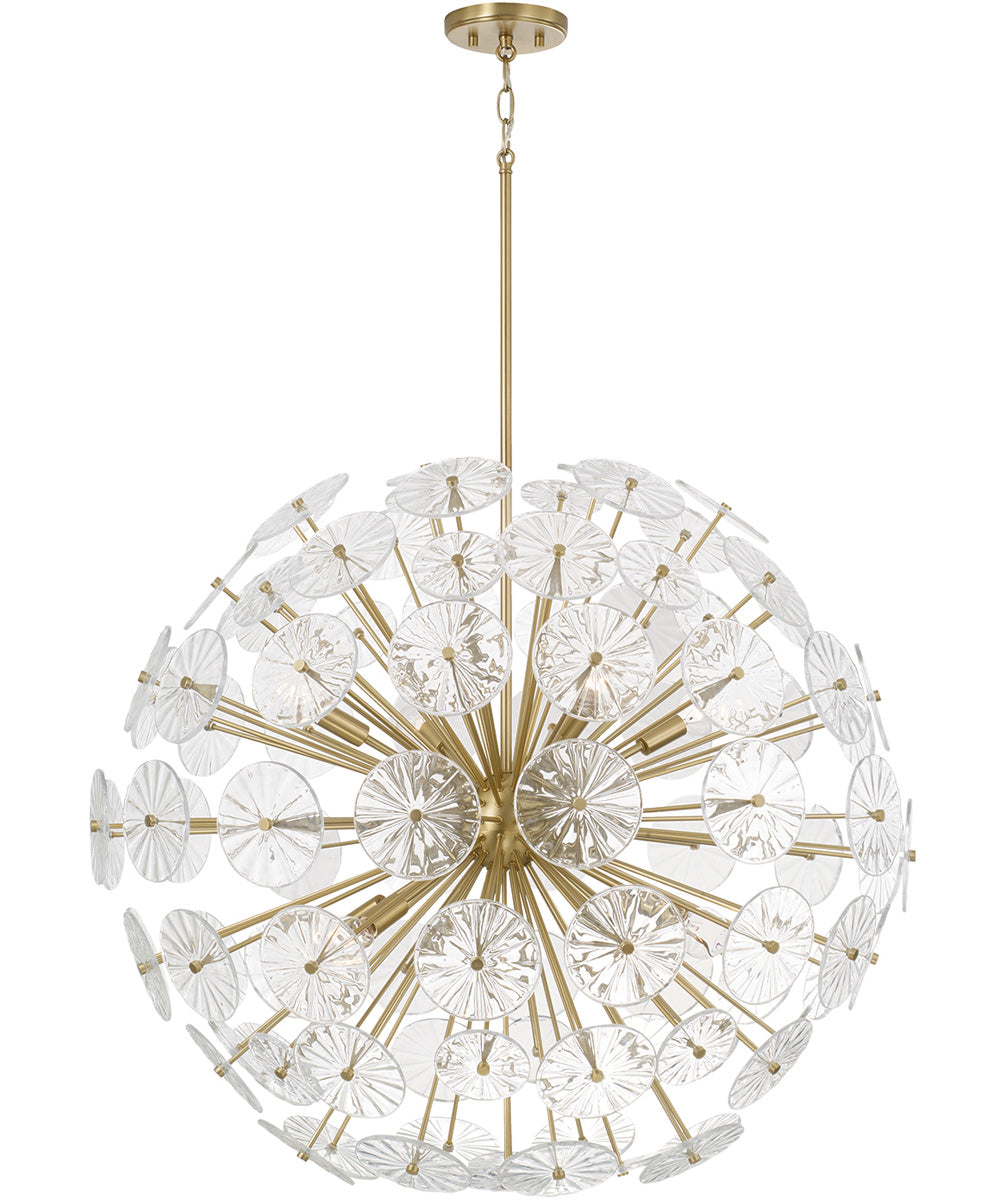 Emelie 8-Light Chandelier Matte Brass