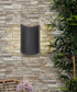 Alumilux Diverge 5"H 2-Light LED Outdoor Wall Sconce Light Fixture Bronze Finish by ET2