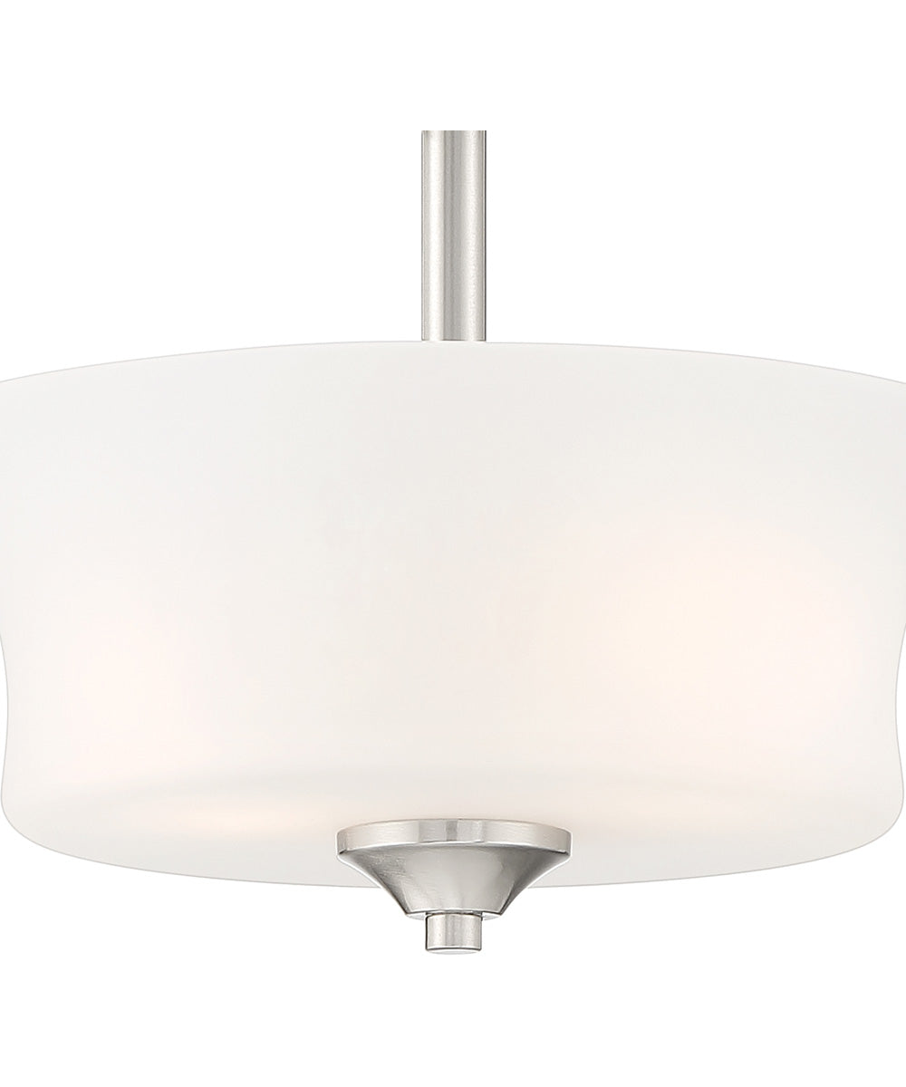 Bronson 2 Light Semi Flush Brushed Nickel