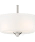Bronson 2 Light Semi Flush Brushed Nickel