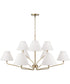 Chadwick 9-Light Chandelier Aged Brass