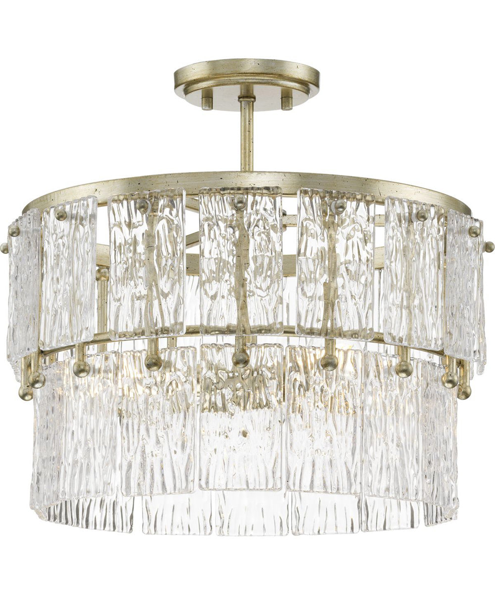 Chevall 3-Light Organic Pendant Gilded Silver