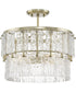 Chevall 3-Light Organic Pendant Gilded Silver