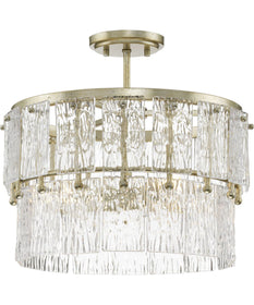 Chevall 3-Light Organic Pendant Gilded Silver