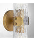 Meriam 2-light Sconce Brushed Brass