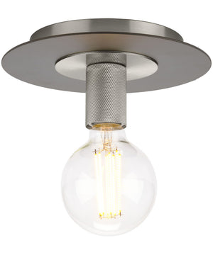 Trimble 1-Light 8" Flush Mount Brushed Nickel