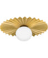 Stevie 1-Light Medium Flush Mount in Lacquered Brass