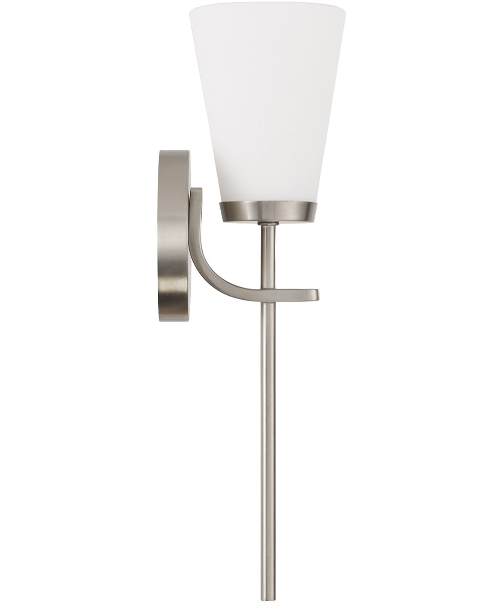 Drake 1-Light Sconce Brushed Nickel