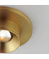 Caldera LED Flush Mount Natural Aged Brass