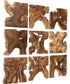 Talia Wood Wall Decor Set/9