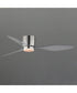 Aeris 52 inch 3-Blade Hugger Fan w LED Satin Nickel