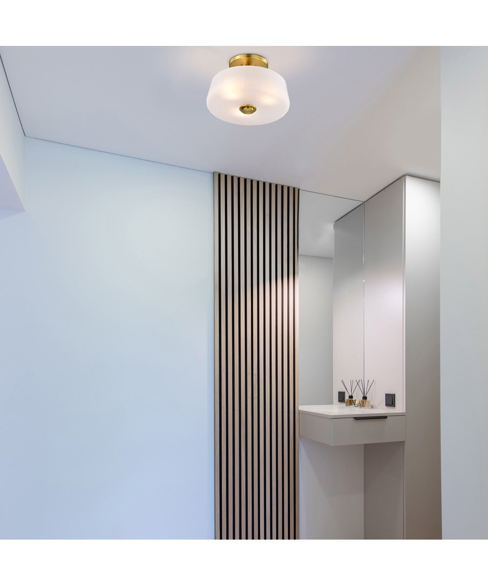 Lune 3-Light Close-to-Ceiling Vintage Brass