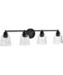 Grayson 4-Light Vanity & Wall Matte Black