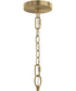 Jheni 3-Light Chandelier Brushed Gold