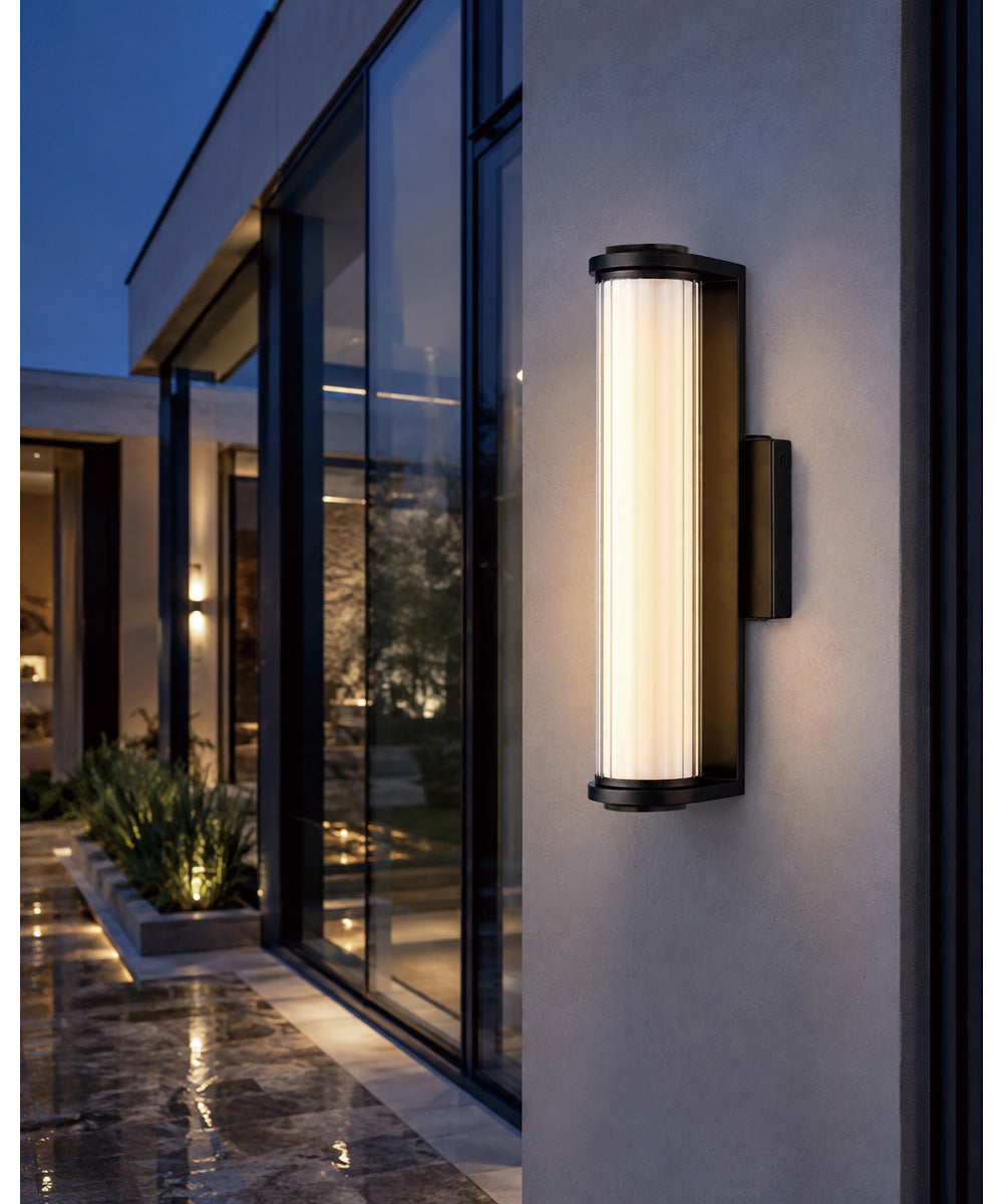 Vetra Small LED Outdoor Wall Sconce Black