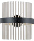 Chimes 5CCT Select Wall Sconce Black / Satin Nickel