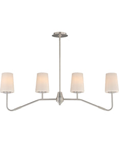Durham 4-Light Linear Chandelier Satin Nickel