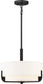 15"W Frankie 3-Light Pendant Aged Bronze