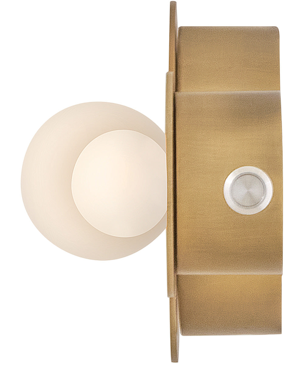Rhea LED-Light Small LED Vanity in Heritage Brass