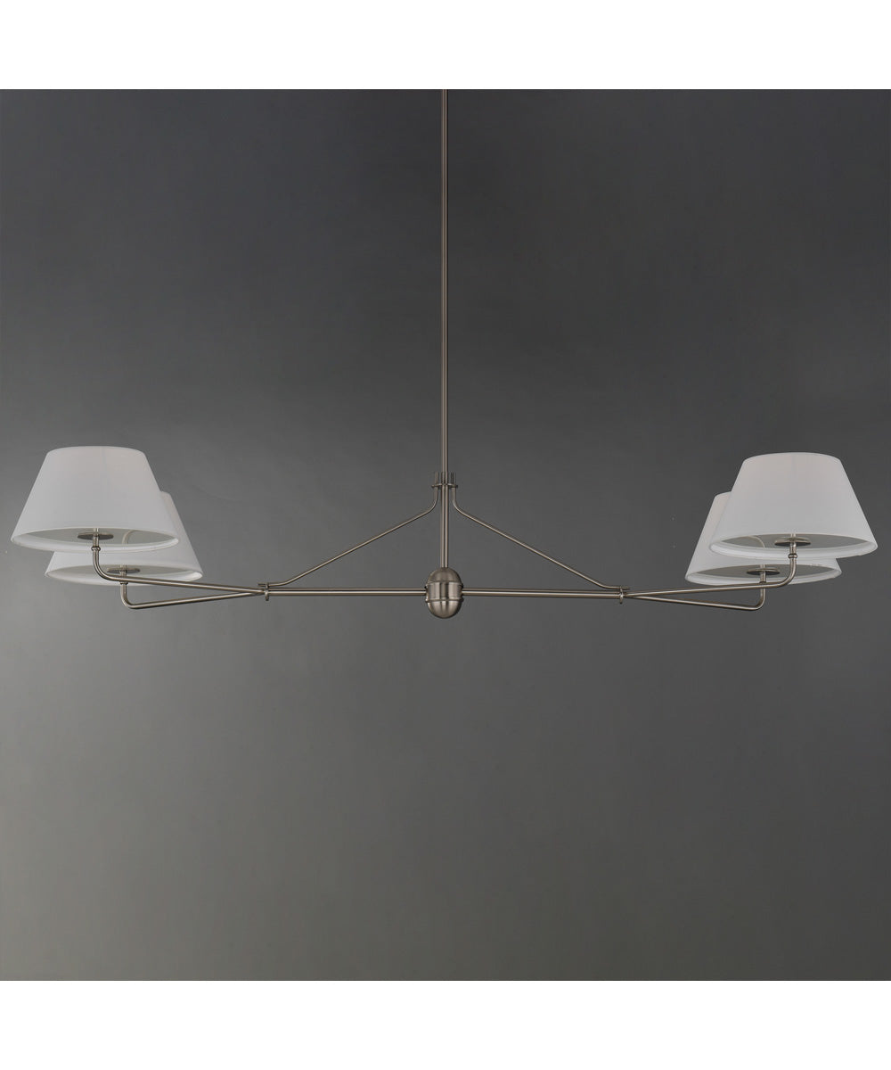 Dunbridge 4-Light Chandelier Polished Nickel