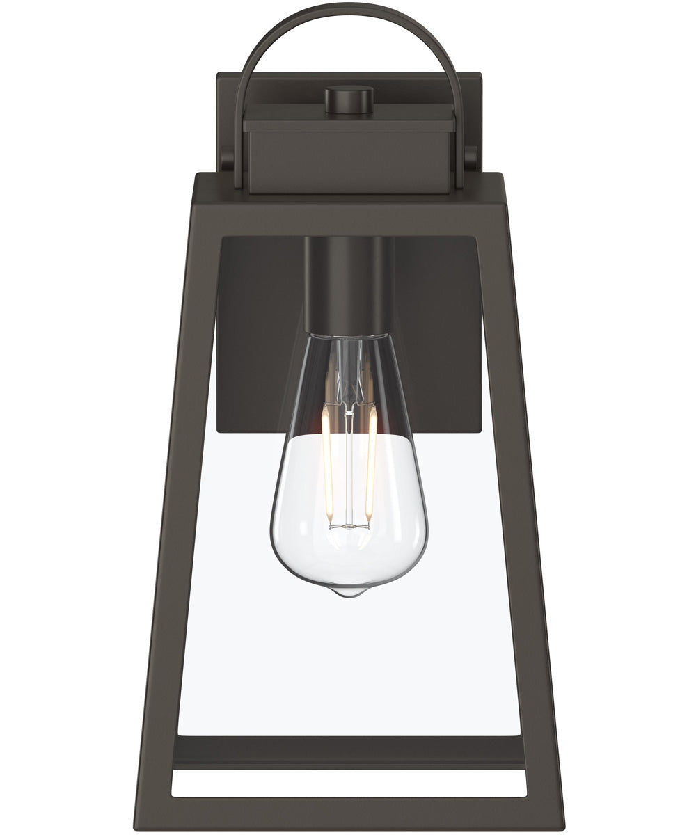 Hedry Medium Outdoor Wall Lantern with Clear Glass Panels Antique Bronze