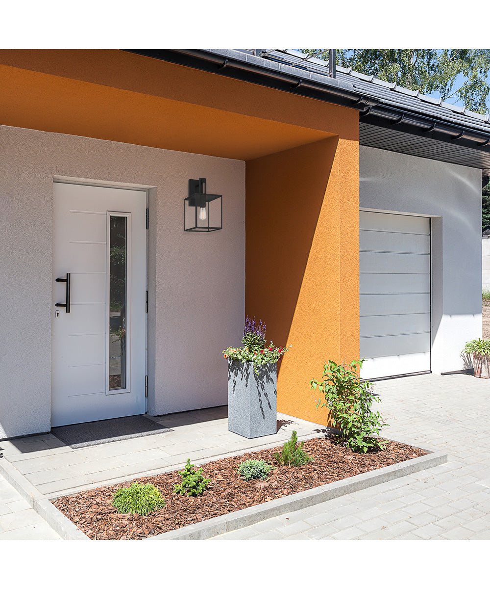 Preston 1 Light Wall Lantern Matte Black