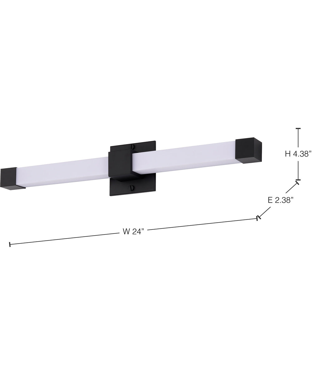 Brightwyn  Vanity & Wall Matte Black