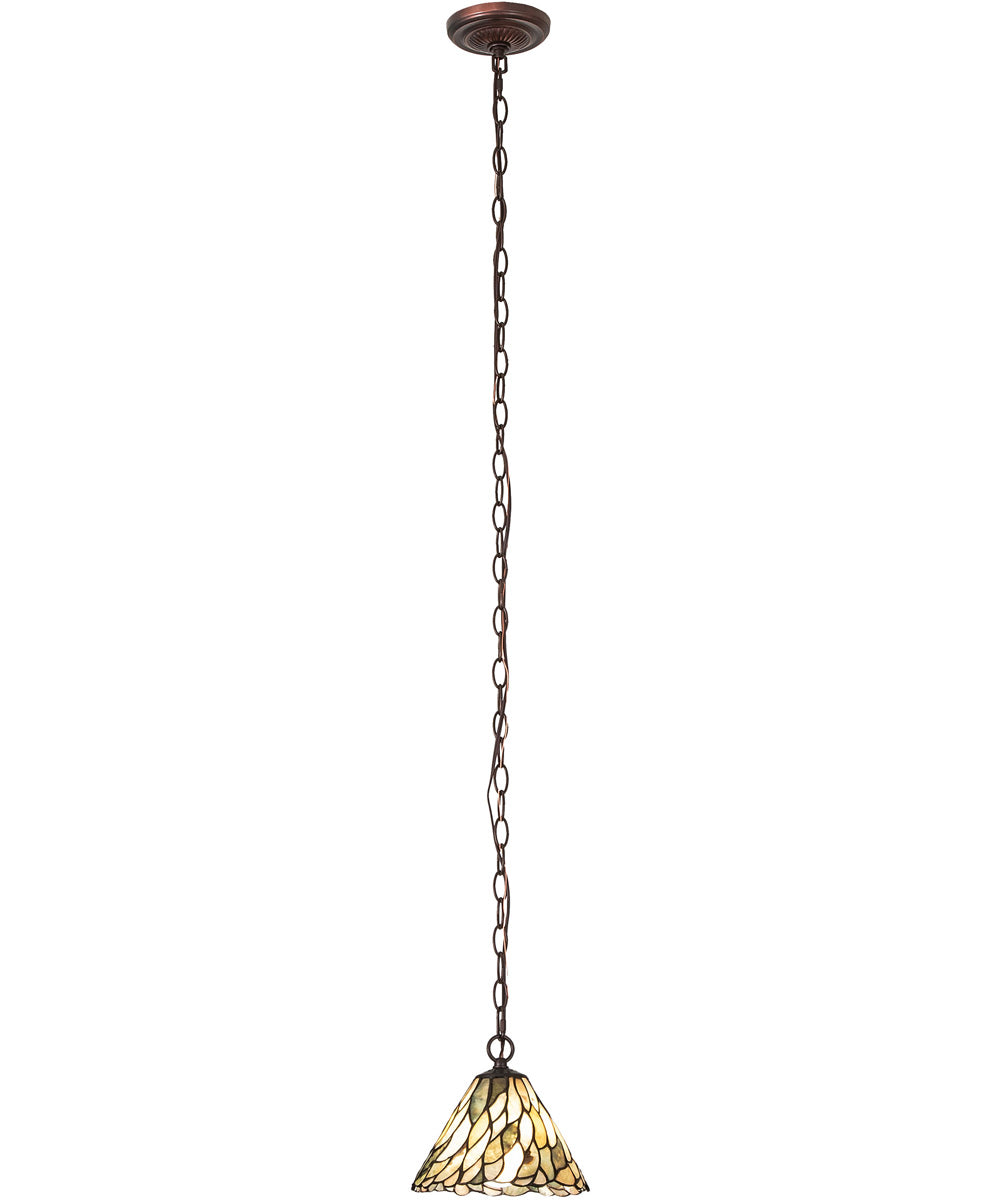 8" Wide Willow Jadestone Mini Pendant