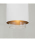 Weller 1-Light Pendant Matte Brass and White