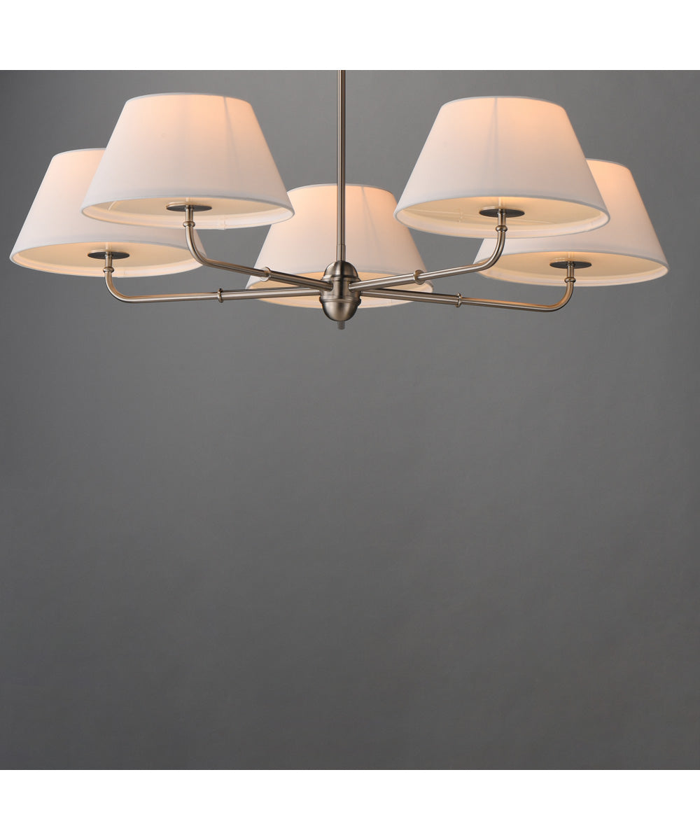 Dunbridge 5-Light Chandelier Polished Nickel