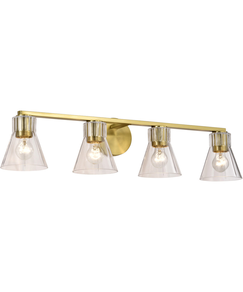 Gianna 4-Light Vanity & Wall Vintage Brass
