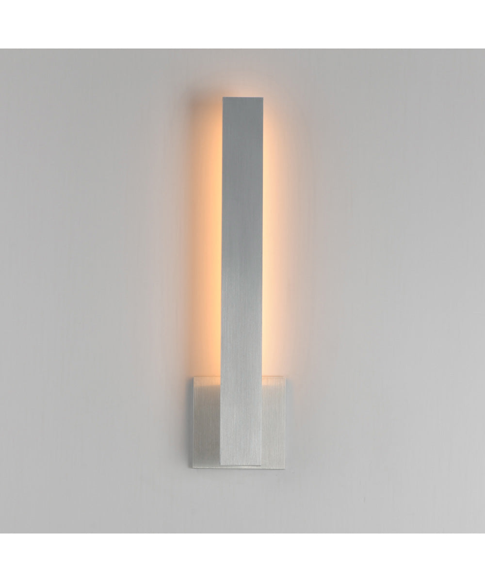 Alumilux Line 5CCT 18 inch LED Outdoor Wall Sconce Satin Aluminum