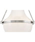 Collins 1-Light Medium Semi-Flush Mount in Polished Nickel