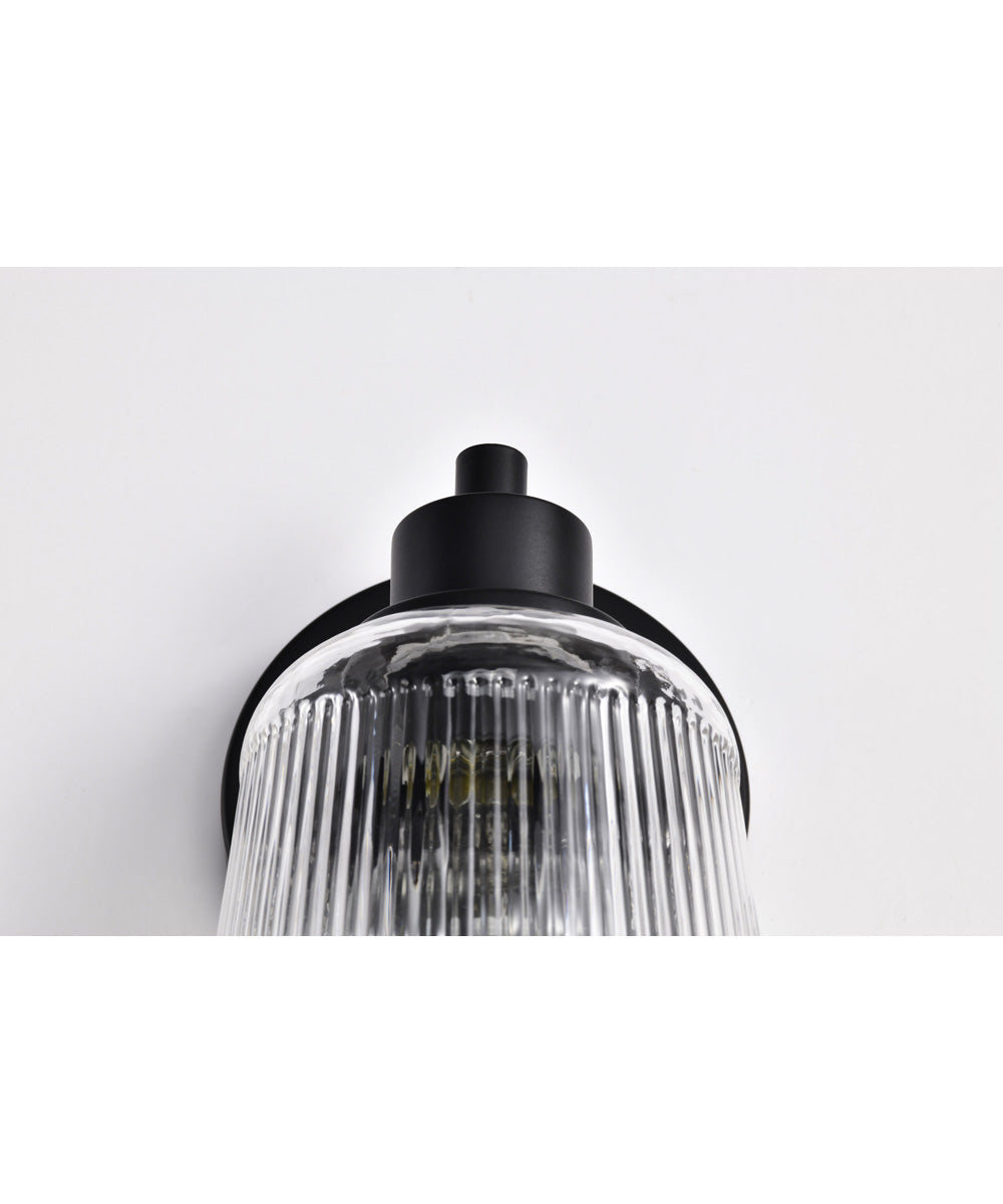 Grayson 1-Light Vanity & Wall Matte Black