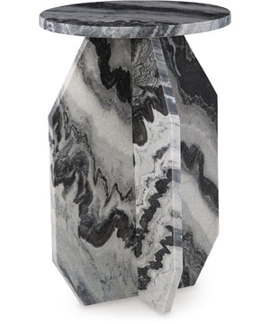 Wrenlane Accent Table Black/White/Taupe