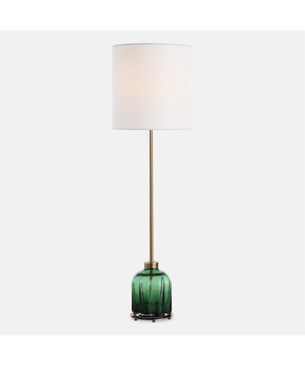 Lois Green Glass Buffet Lamp