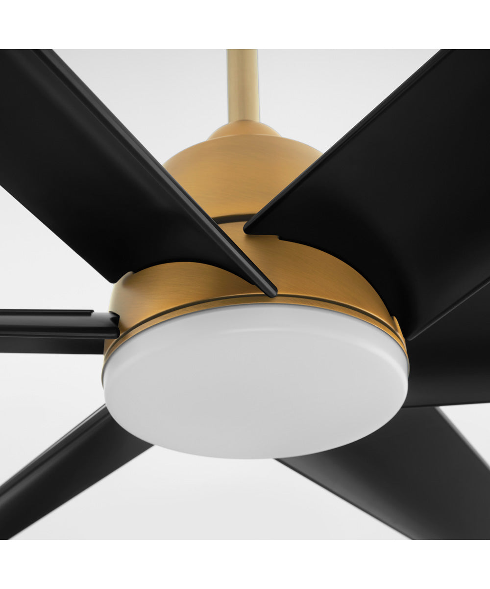 84" Spree Patio Ceiling Fan Brushed Brass